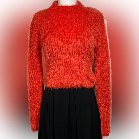 LOVE By Design fuzzy cropped sweater - Picture 1 of 7